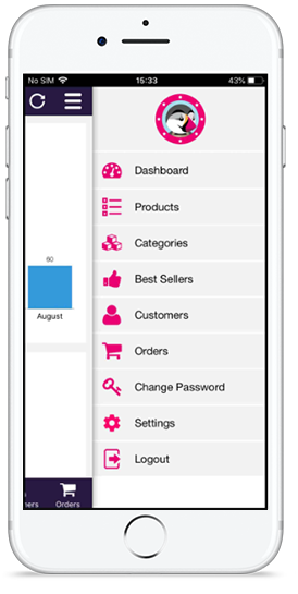 PrestaShop admin app features